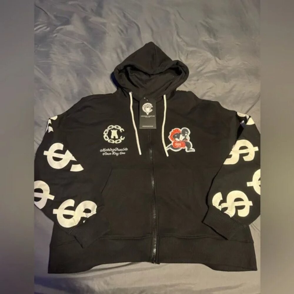 Crooks and castles ain't no halfway zipper hoodie